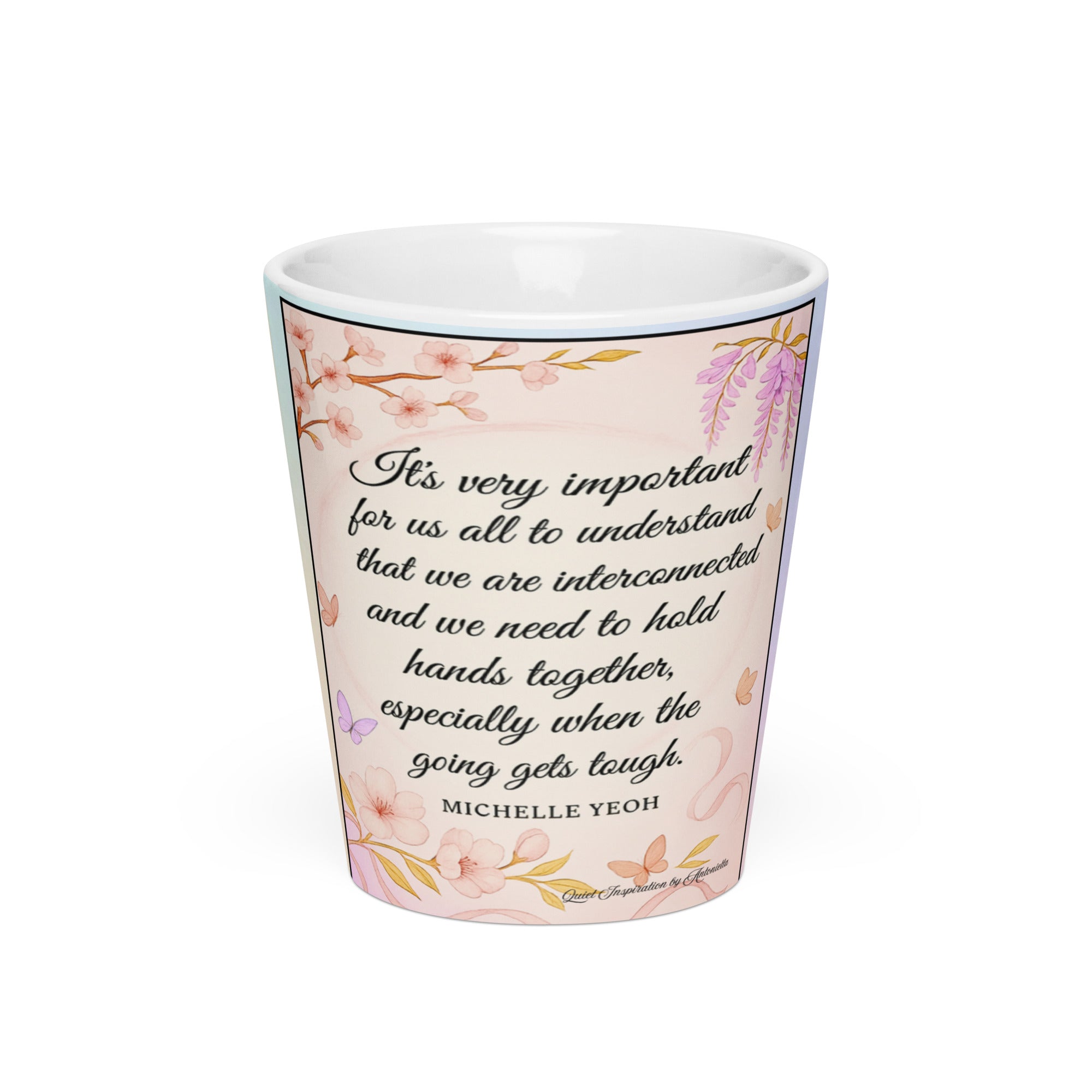 Michelle Yeoh, “ It is important…” Latte mug