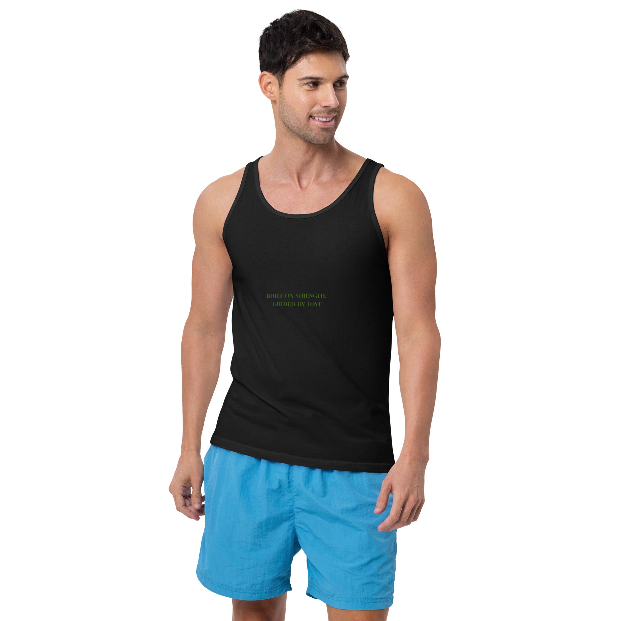 A Father’s Strength Men’s Tank ,Inspirational Fatherhood Shirt ,Legacy Graphic Muscle Tank for Dad