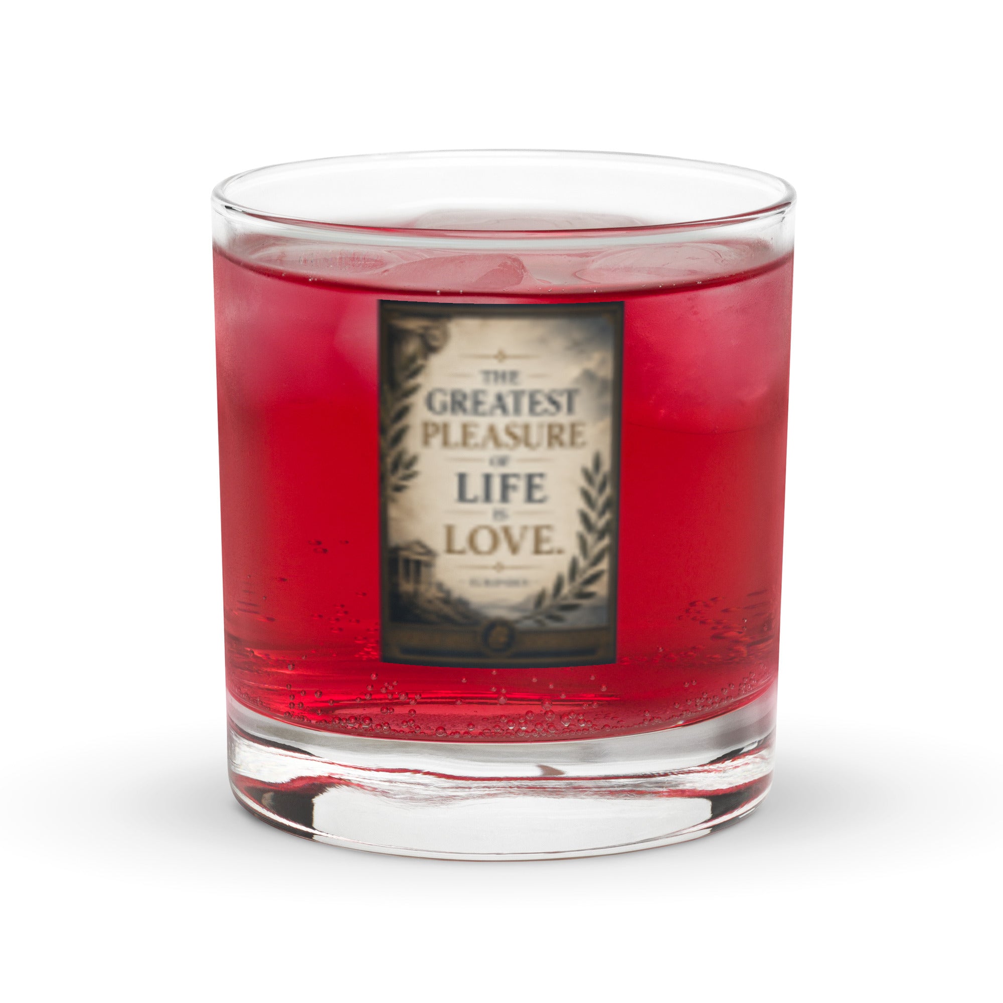 Inspirational Gift for Dad  Rocks glass