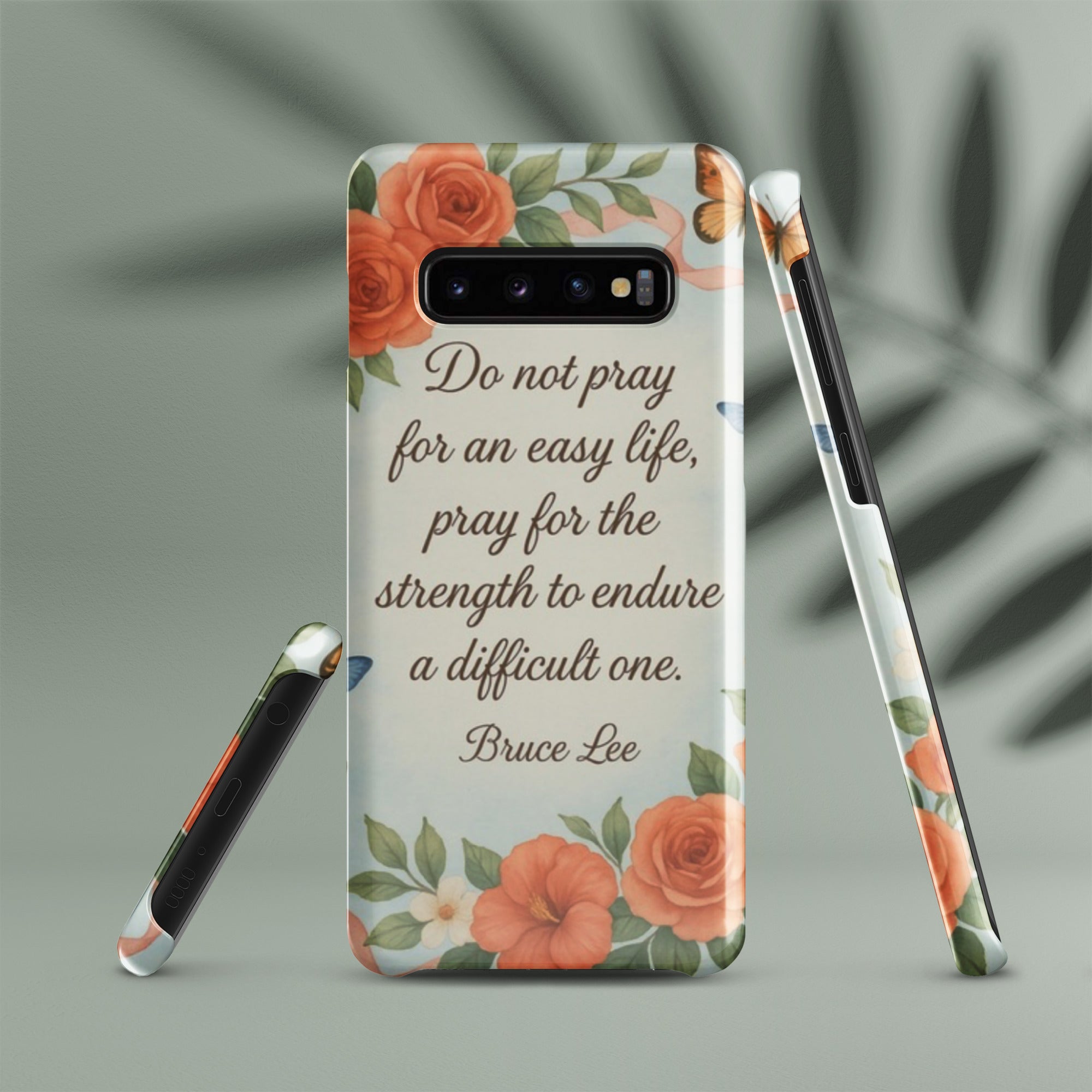 “Do Not Pray for an…” Bruce Lee Quote Snap case for Samsung®
