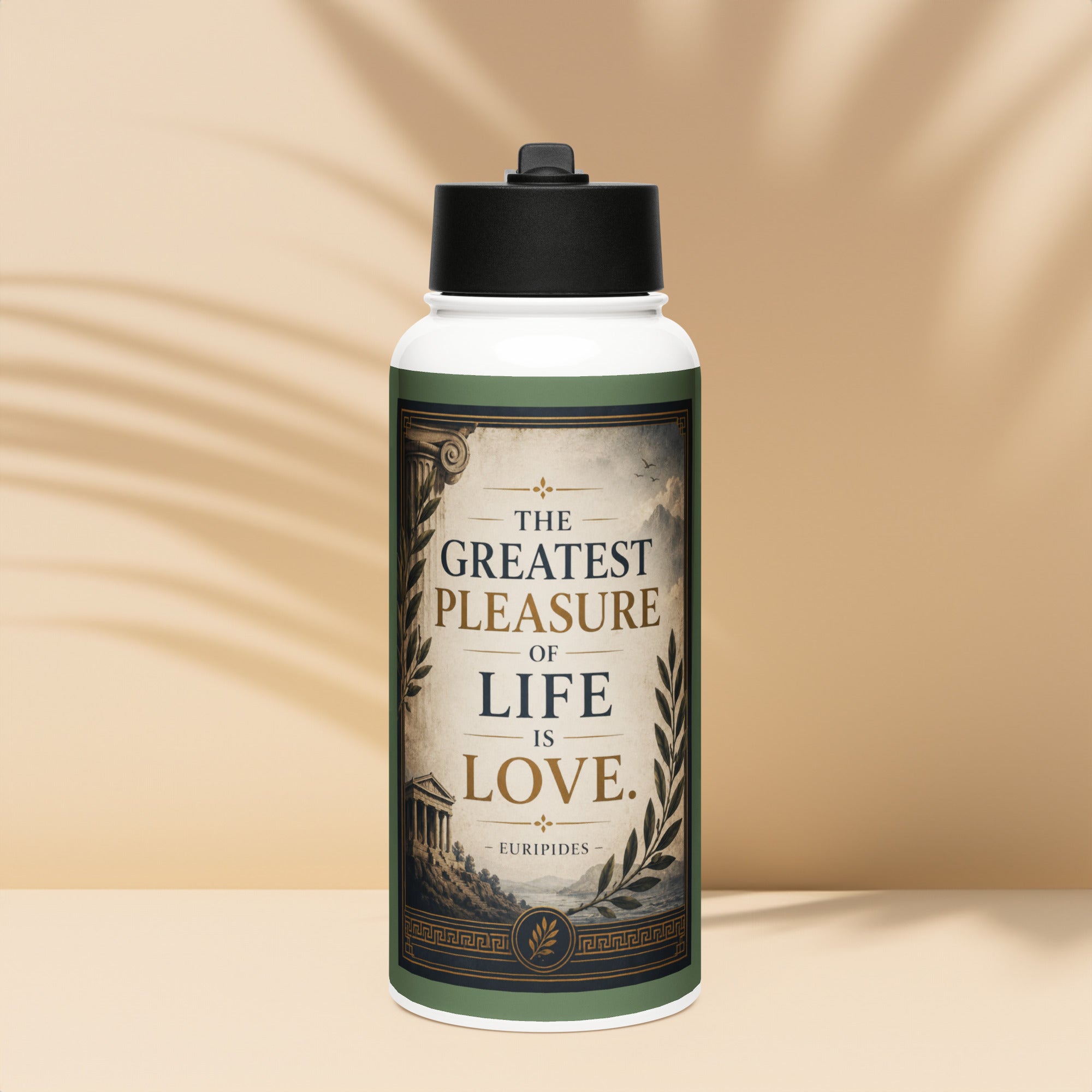 Father’s Day  Stainless steel water bottle   Inspirational Love & Legacy Quote Design