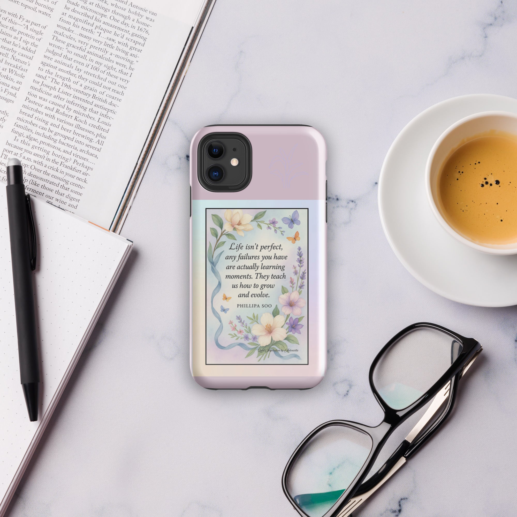 Inspirational Quote , iPhone® 11, “Life Isn’t Perfect, Motivational Tough Case