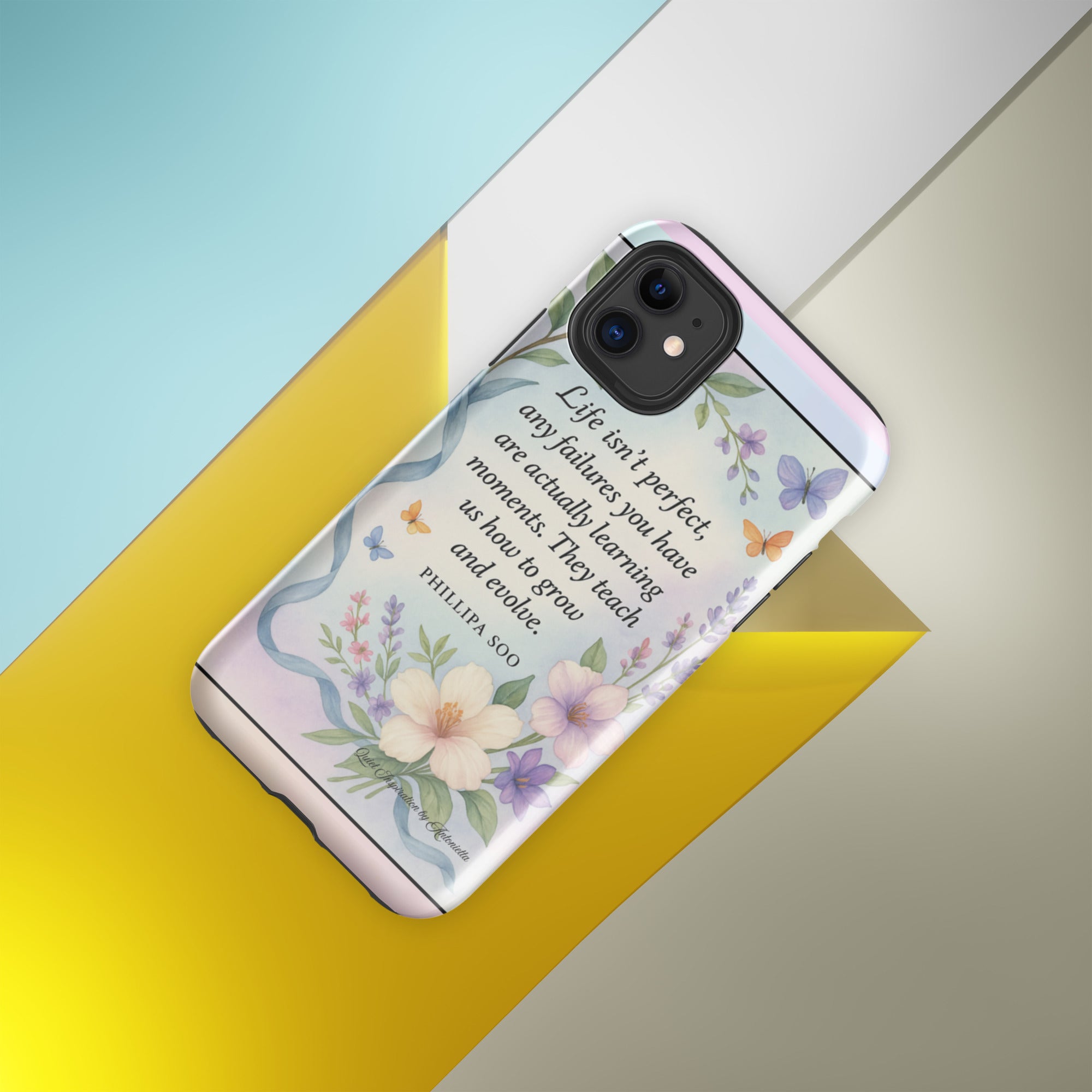 Inspirational Quote, “Life isn’t Perfect…” iPhone® 11 Pro Max, Motivational Tough Case