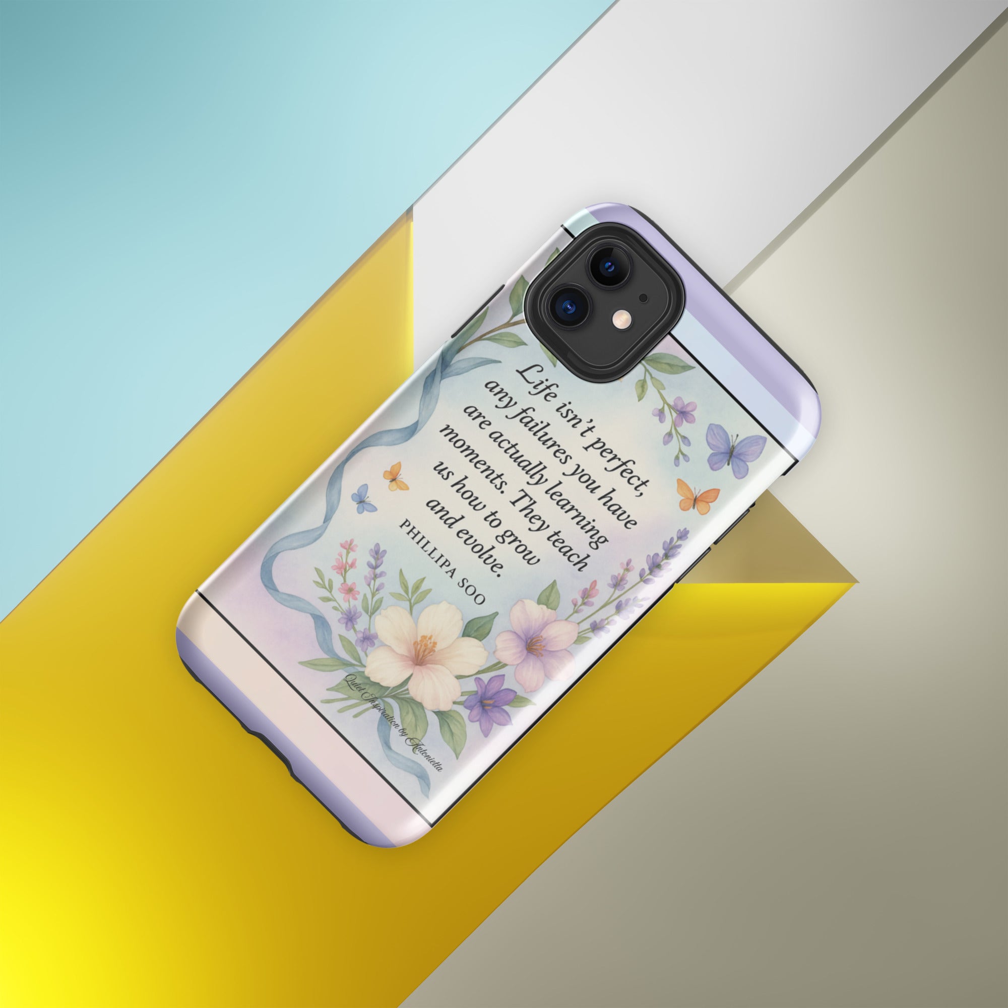 Inspirational Quote, “Life isn;’t Perfect…”iPhone® 12 Tough Case