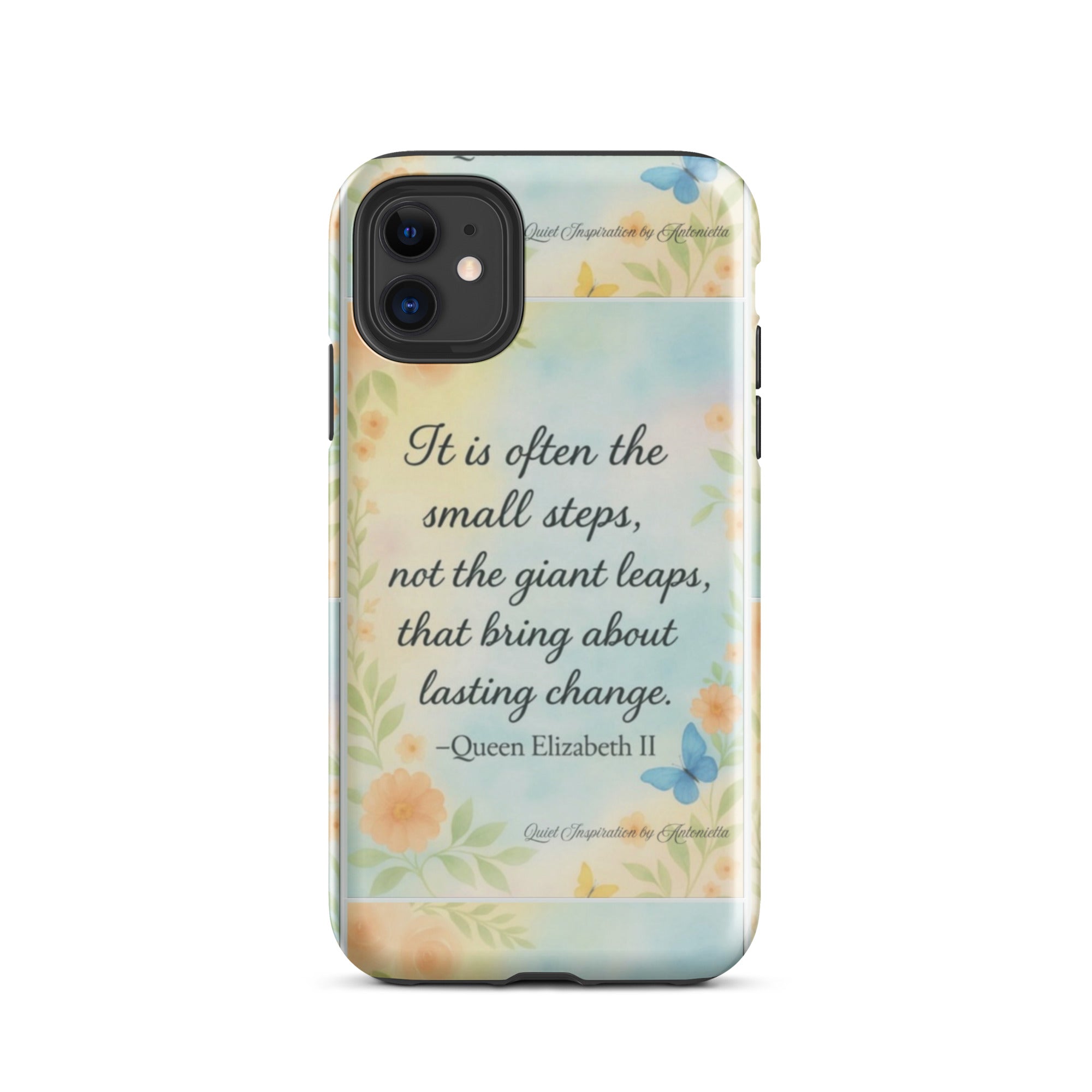Inspirational Quote, “ It is often the small steps…” Motivational Tough Case for iPhone®