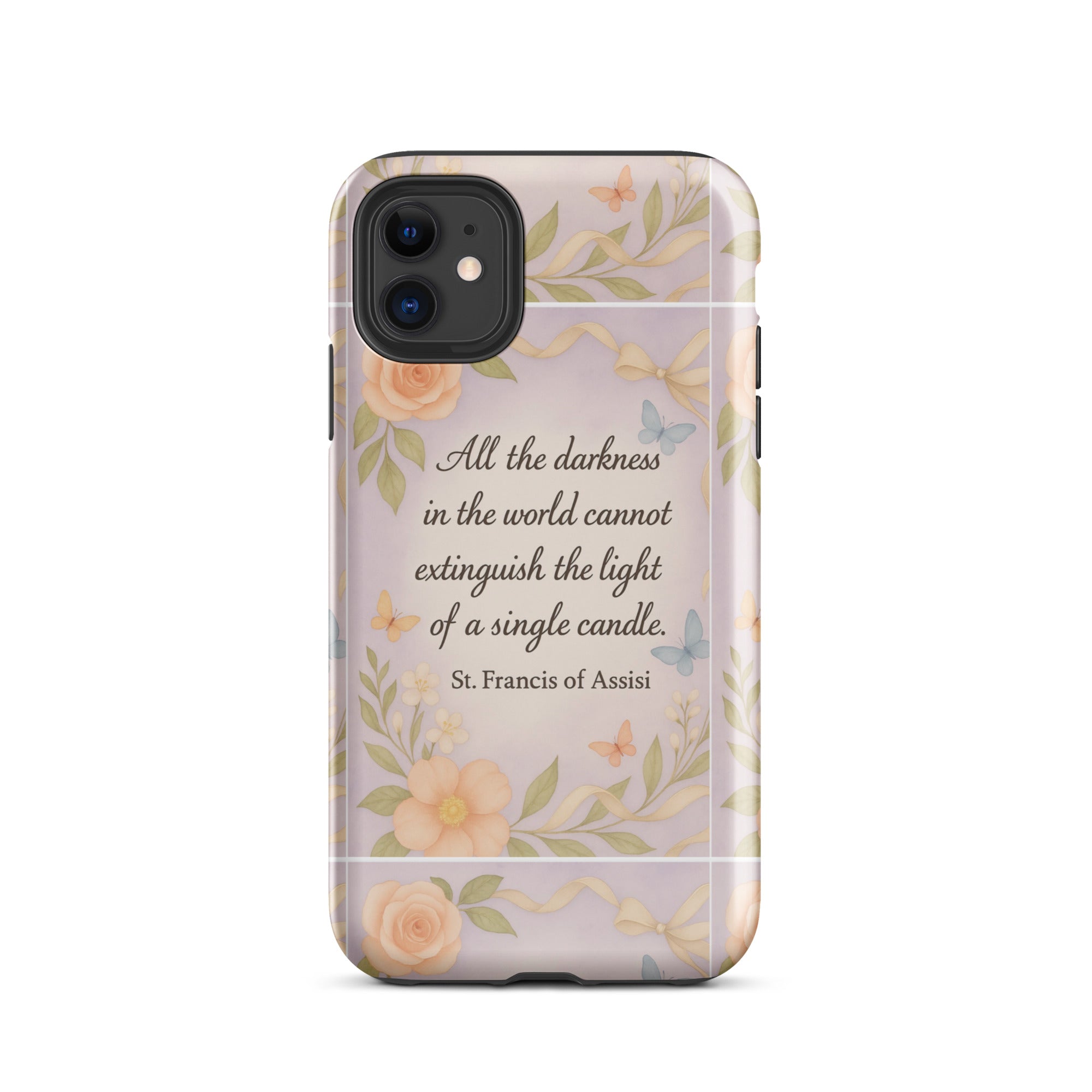 Inspirational Quote, “All the Darkness in the World…” Motivational Tough Case for iPhone®