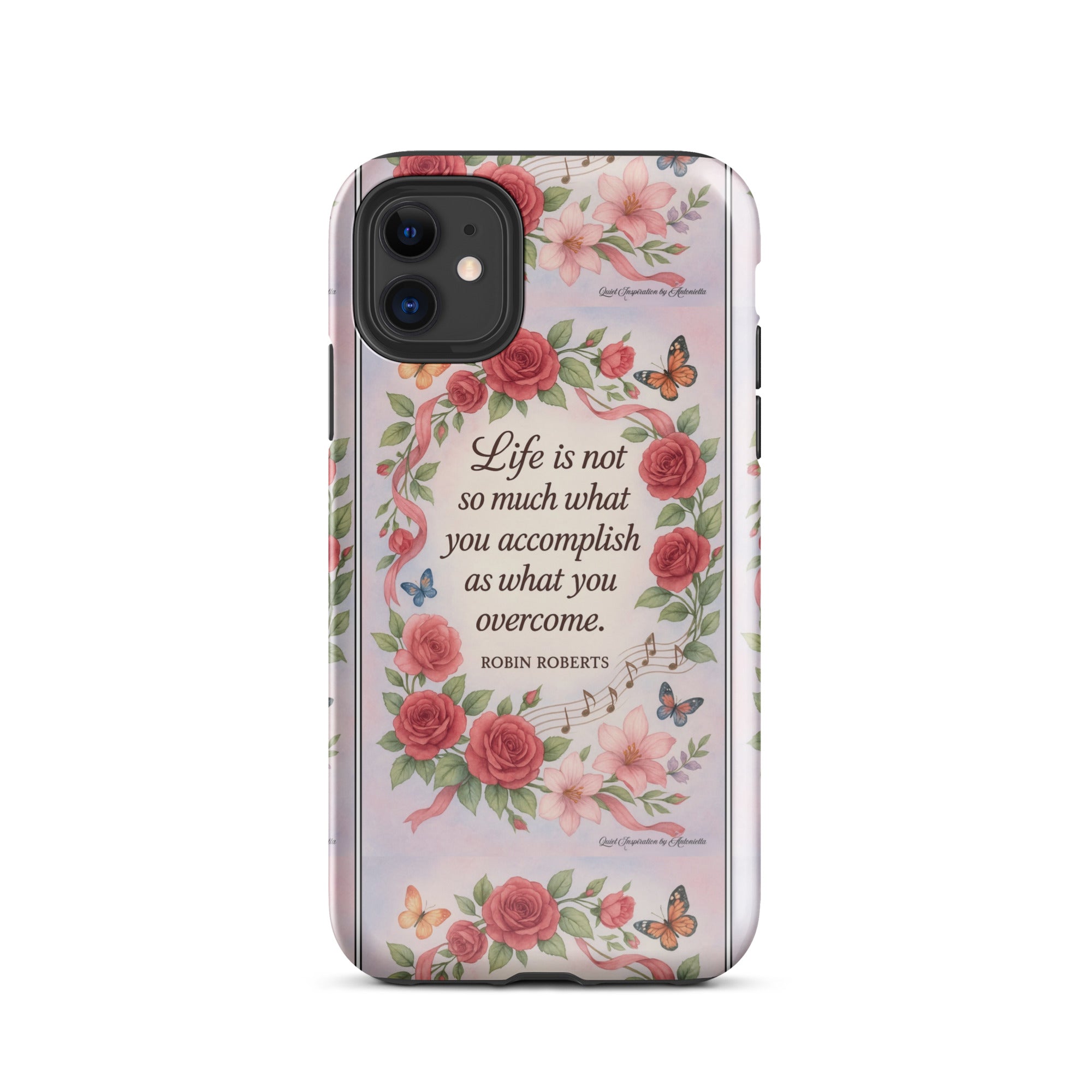 Inspirational quote, “ Life is not so much what you accomplish…” Motivational Tough Case for iPhone®