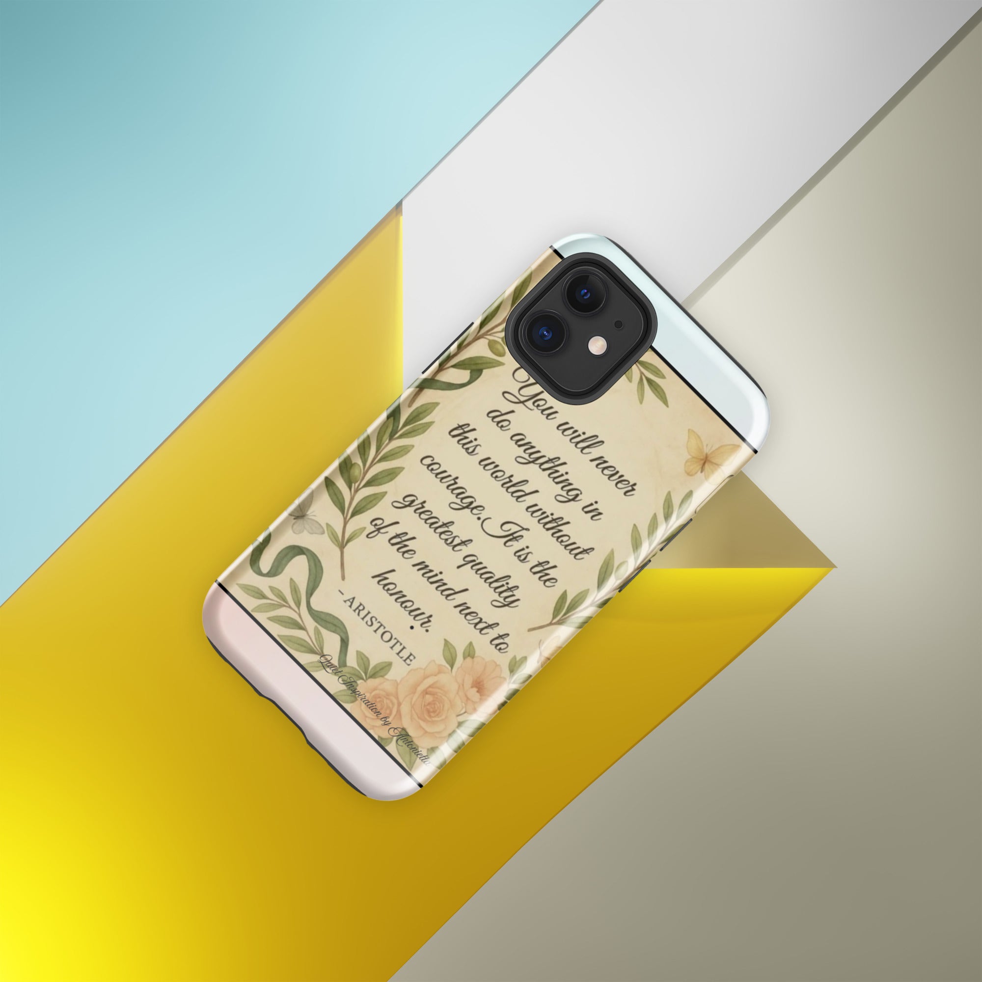 Aristotle, “You will never do anything…” Tough Case for iPhone®13