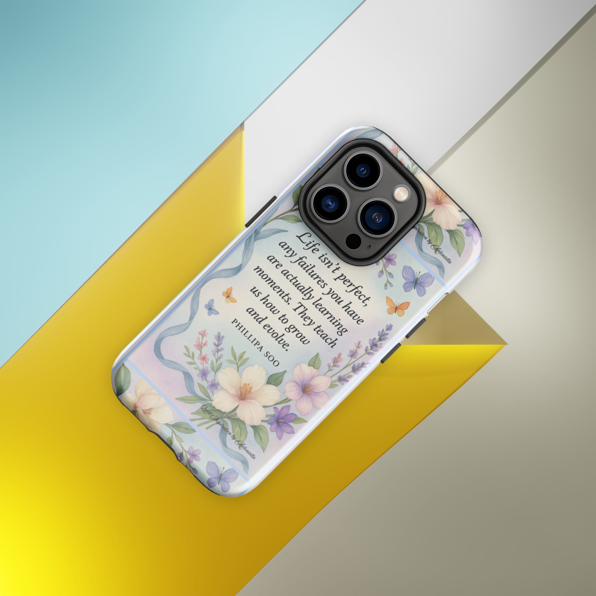 Inspirational Quote, “Life Isn’t Perfect…”iPhone® 14  Pro Motivational Tough Case