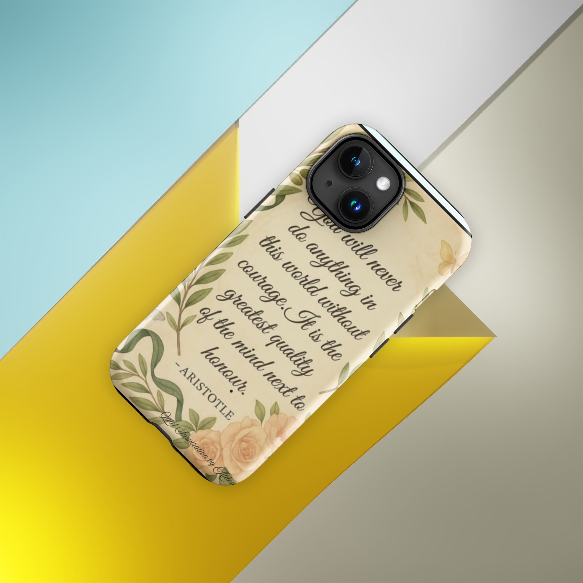 Aristotle, “ You will never do anything…” Tough Case for iPhone®14