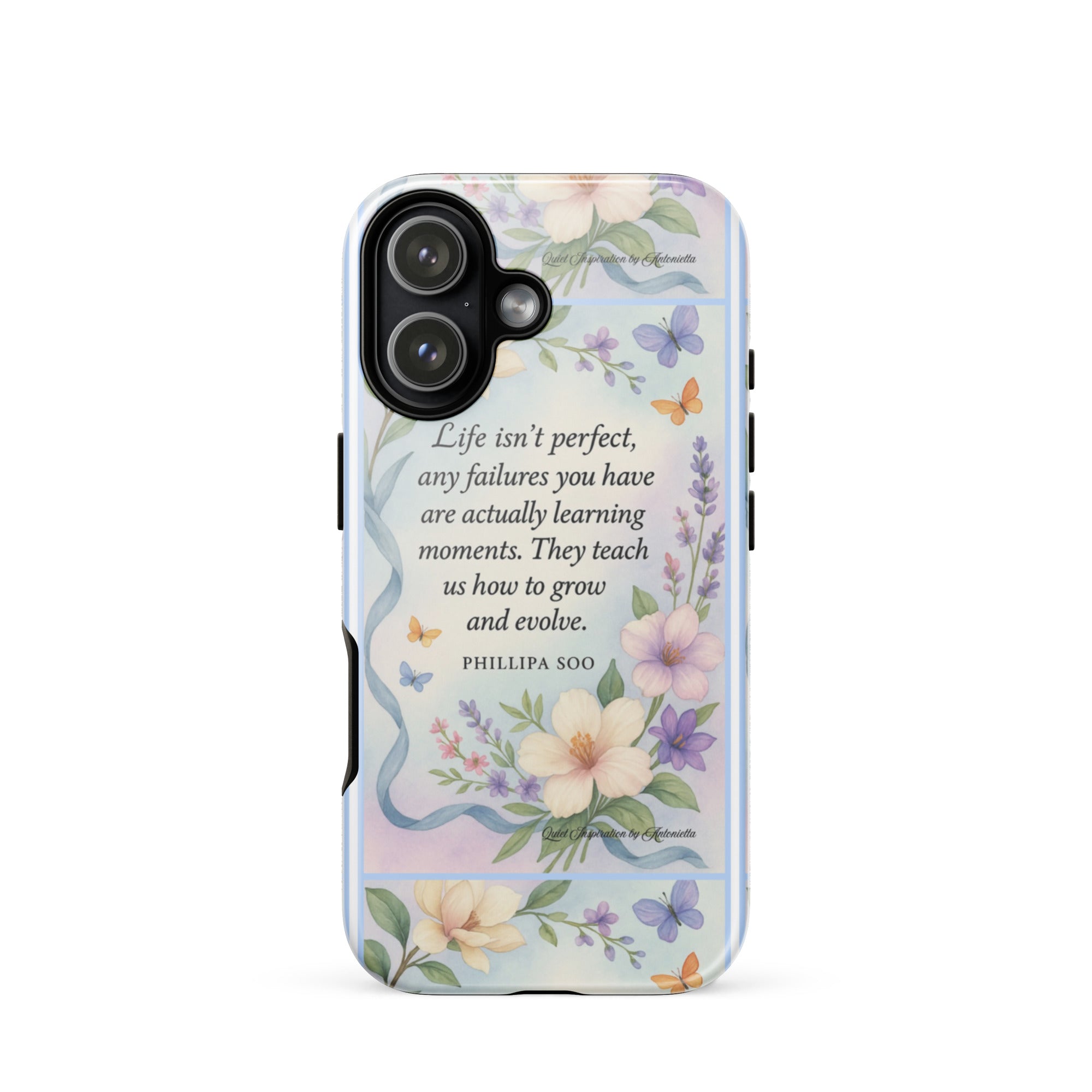 Inspirational Quote, “Life Isn’t Perfect…”, iPhone®17,  Motivational Tough Case