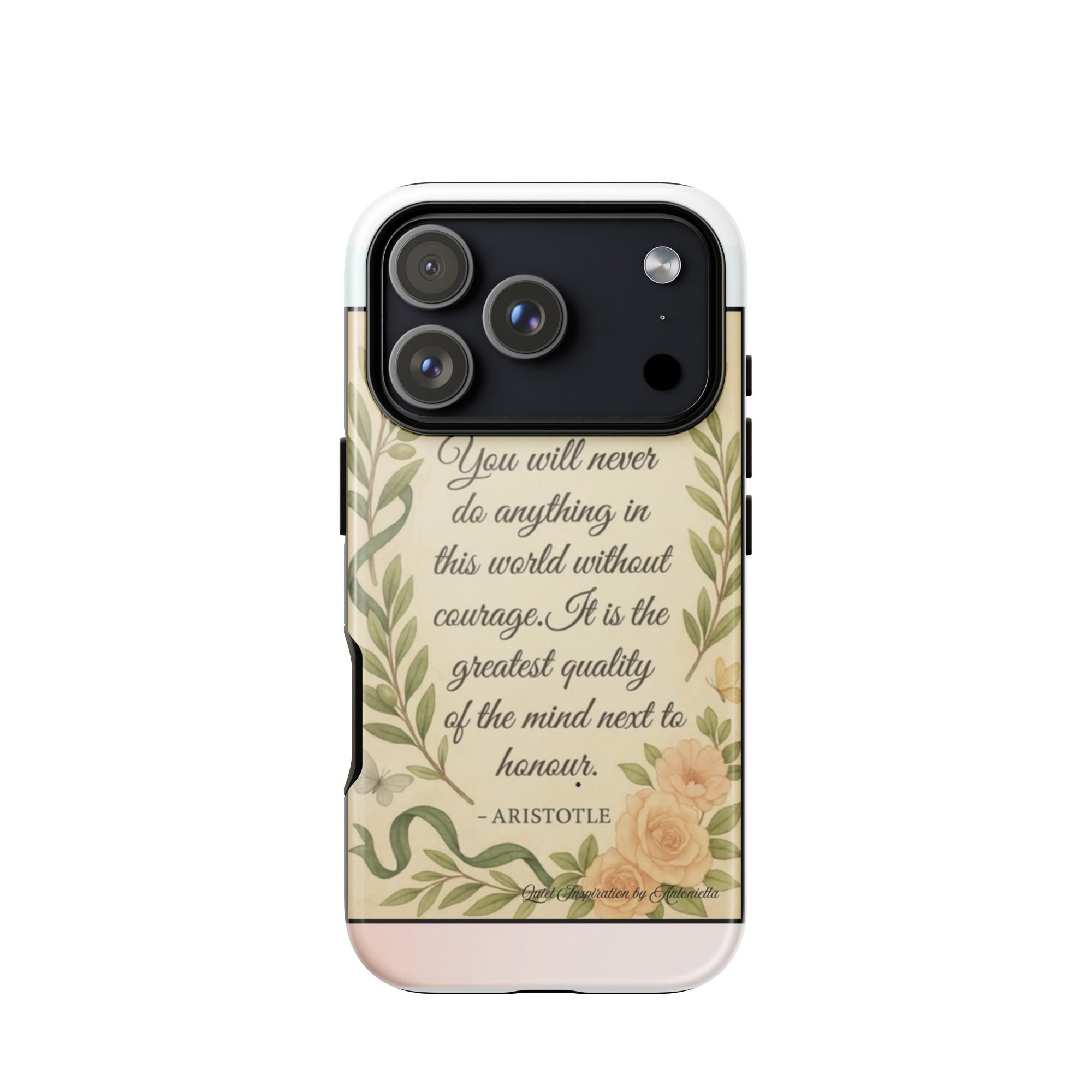 Aristotle, “ You will never do anything…” Tough Case for iPhone®17 Pro Max