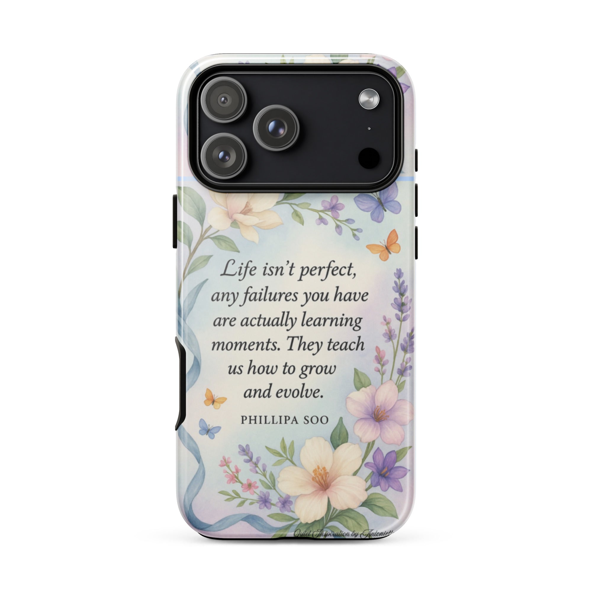 Inspirational Quote, “ Life Isn’t Perfect…” iPhone®17 Pro Max, Motivational Tough Case