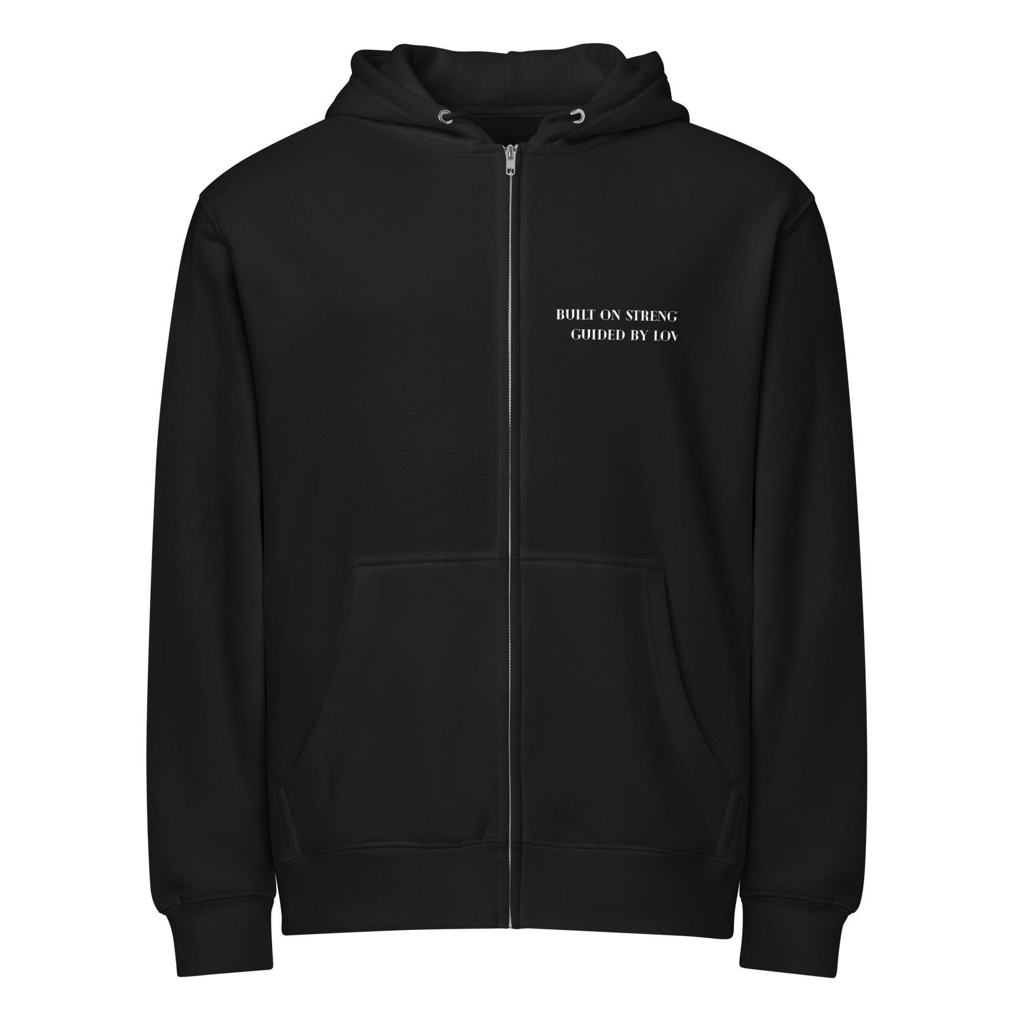 Father’s Day Zip Hoodie for Men | Euripides Love Quote Premium Full Zip Sweatshirt